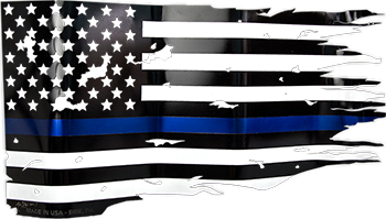 the thin blue line american flag